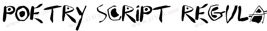 Poetry Script Regula字体转换
